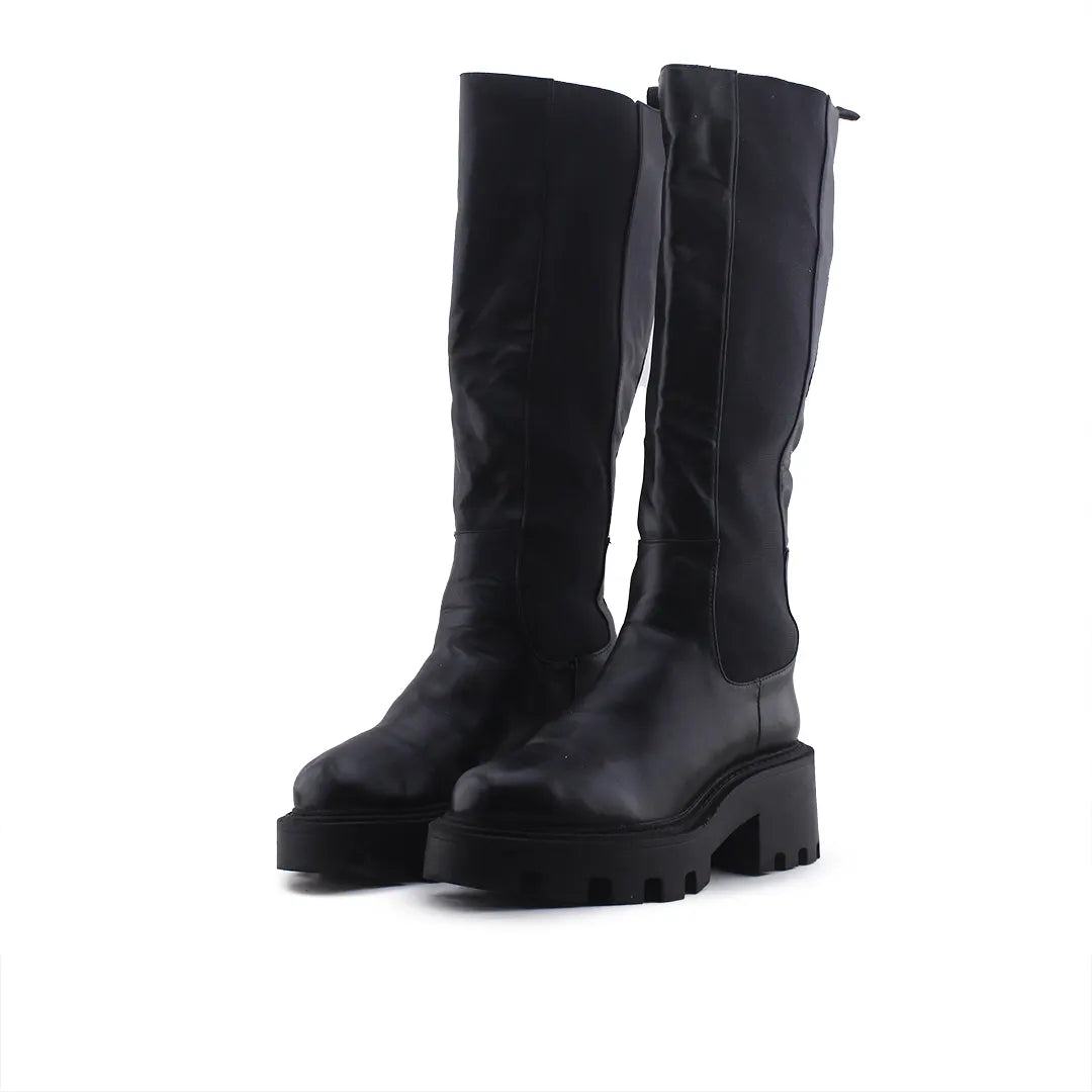 Zara Stretchable Knee High Boot | 100% Authentic Leather