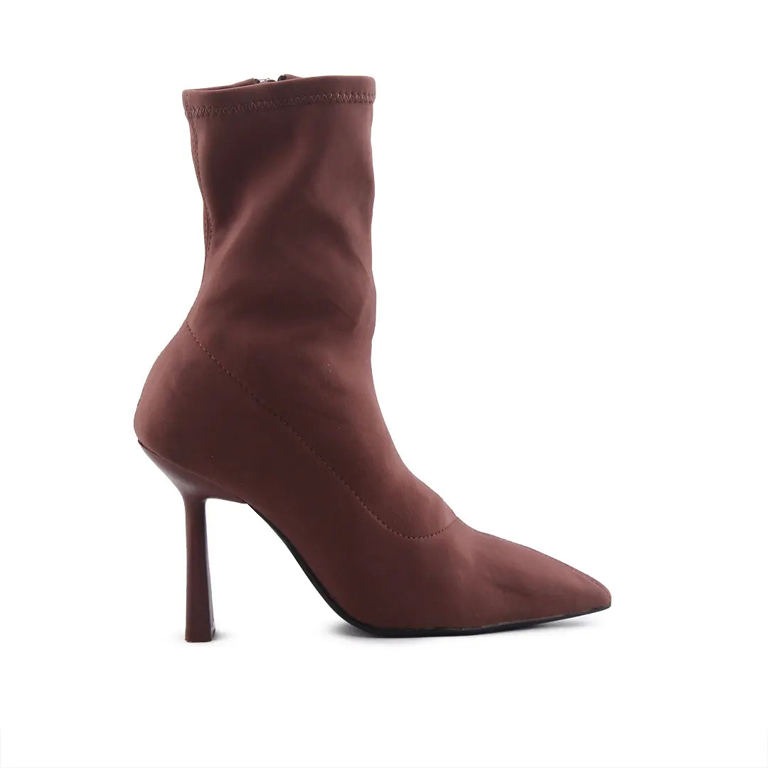 Zara Zipper Textile Ankle Boot