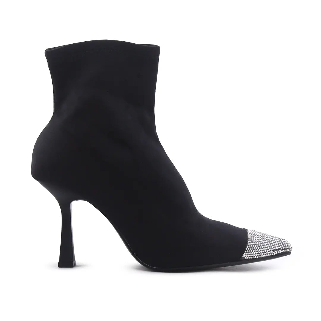 Zara Zipper Textile Ankle Boot