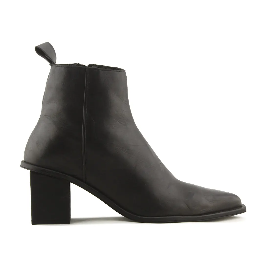 Zara Zipper Ankle Boot | 100% Authentic Leather