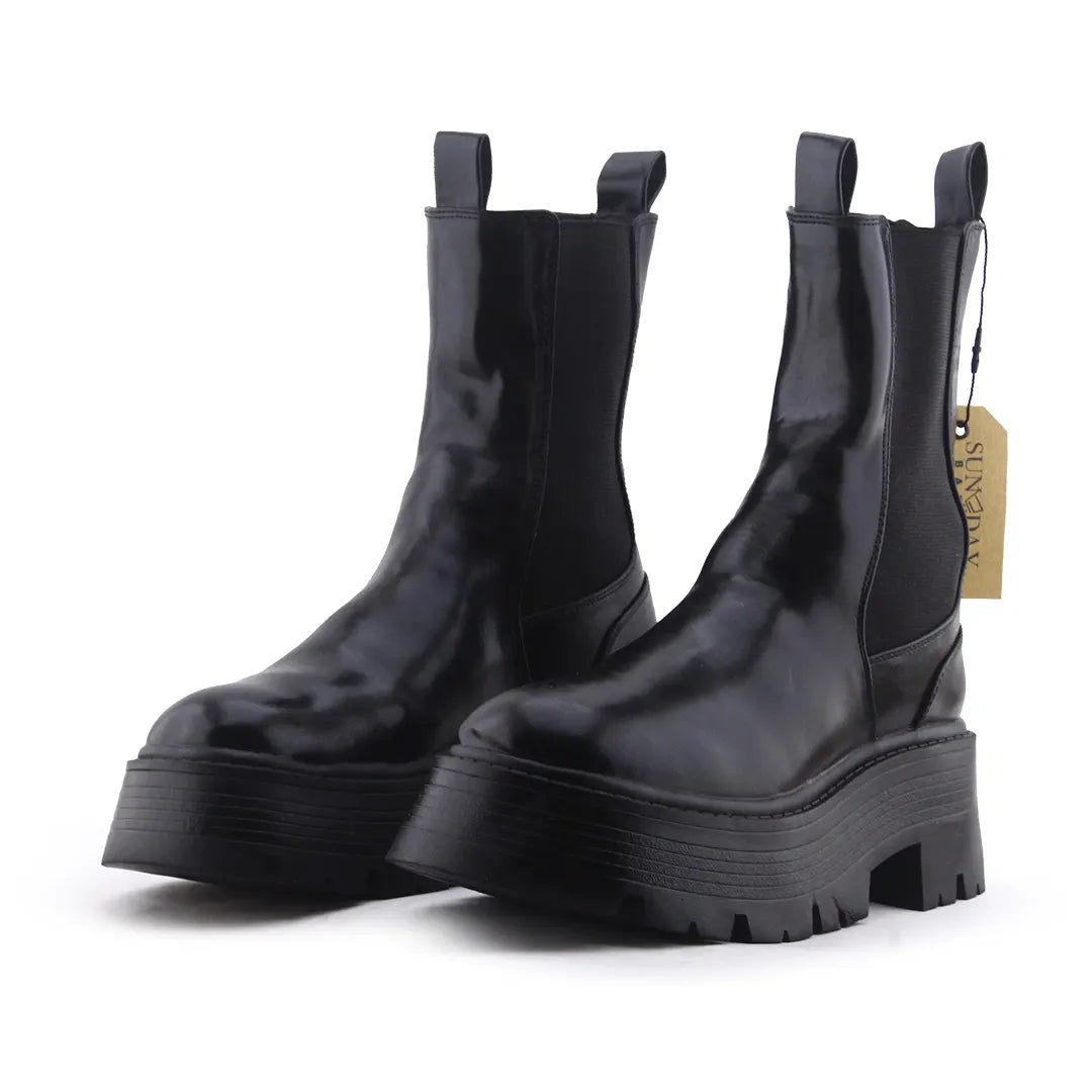 Pull & Bear Stretchable Ankle Boot | 100% Authentic Leather