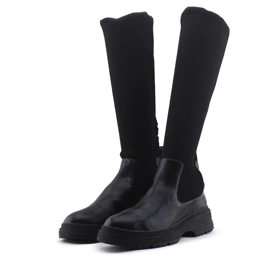 Zara Stretchable Over the Knee Boot | 100% Authentic Leather