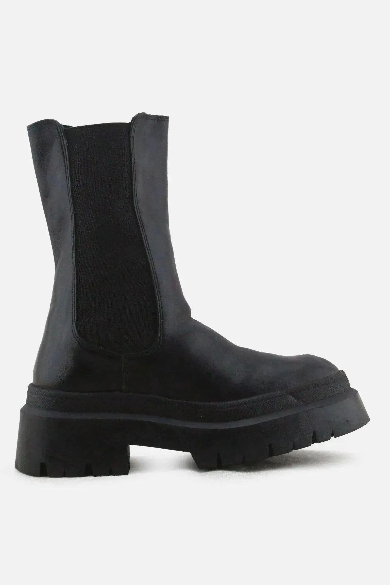 Pull & Bear Stretchable Ankle Boots | 100% Authentic Leather - sundaybazar