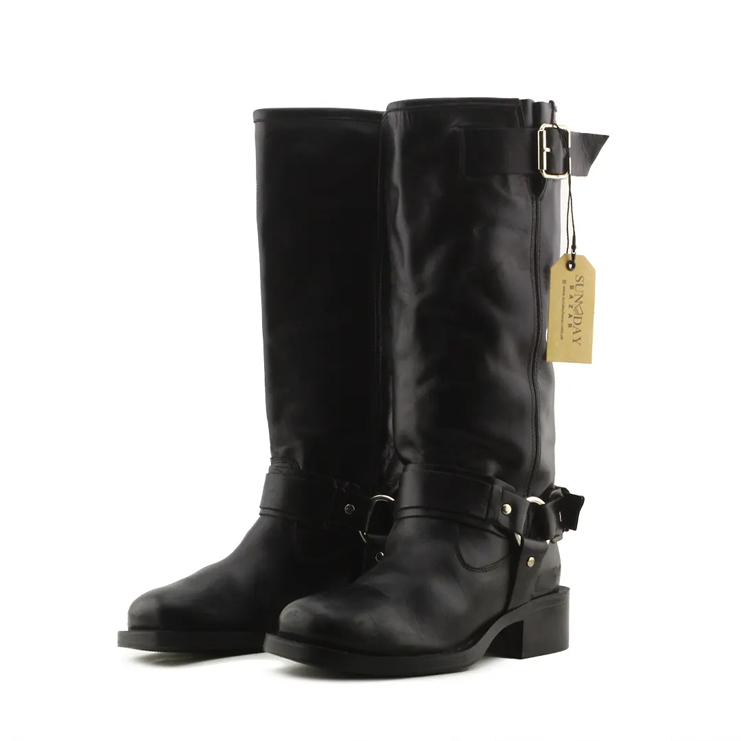 Zara Buckle Strap Ankle Boots | 100% Authentic Leather