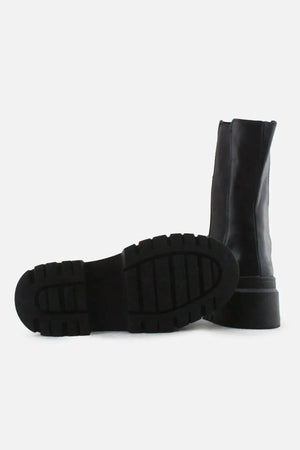 Pull & Bear Stretchable Ankle Boots | 100% Authentic Leather - sundaybazar