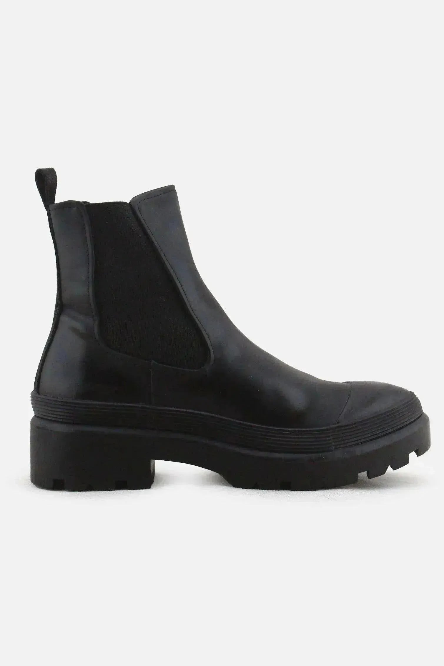 Pull & Bear Stretchable Ankle Boots | 100% Authentic Leather - sundaybazar