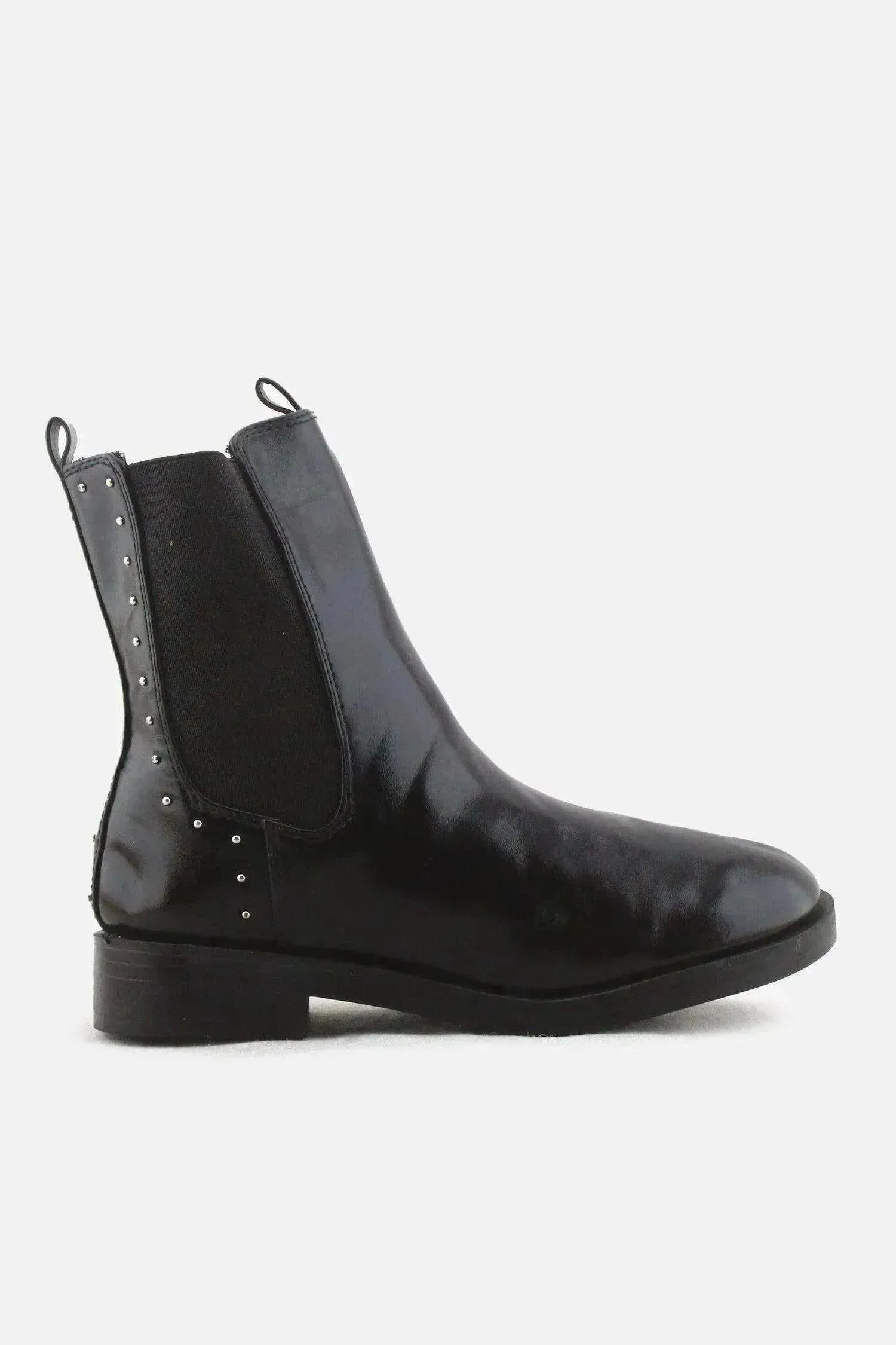 Zara Zipper Stretchable Chelsea Ankle Boots | 100% Authentic Leather - sundaybazar
