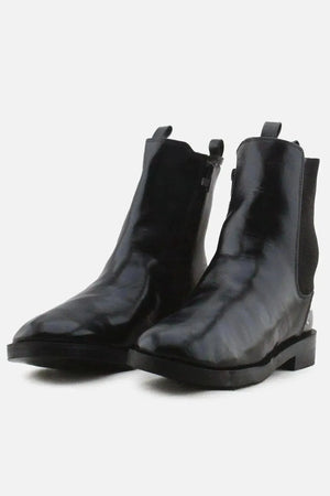 Zara Zipper Stretchable Chelsea Ankle Boots | 100% Authentic Leather - sundaybazar