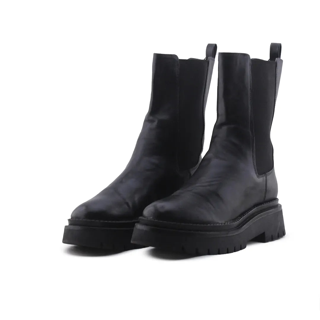 Stradivarius Stretchable Ankle Boot | 100% Authentic Leather