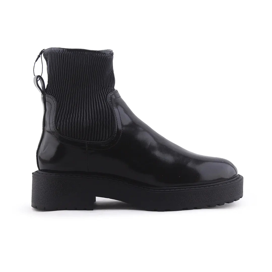 Zara Stretchable Patent Ankle Boot