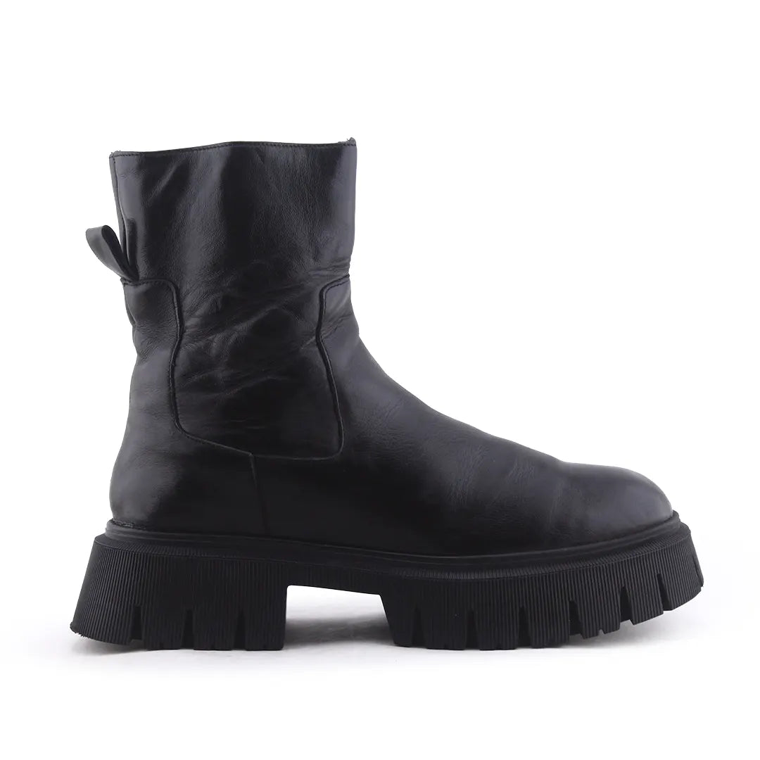 Zara Zipper Ankle Boot | 100% Authentic Leather