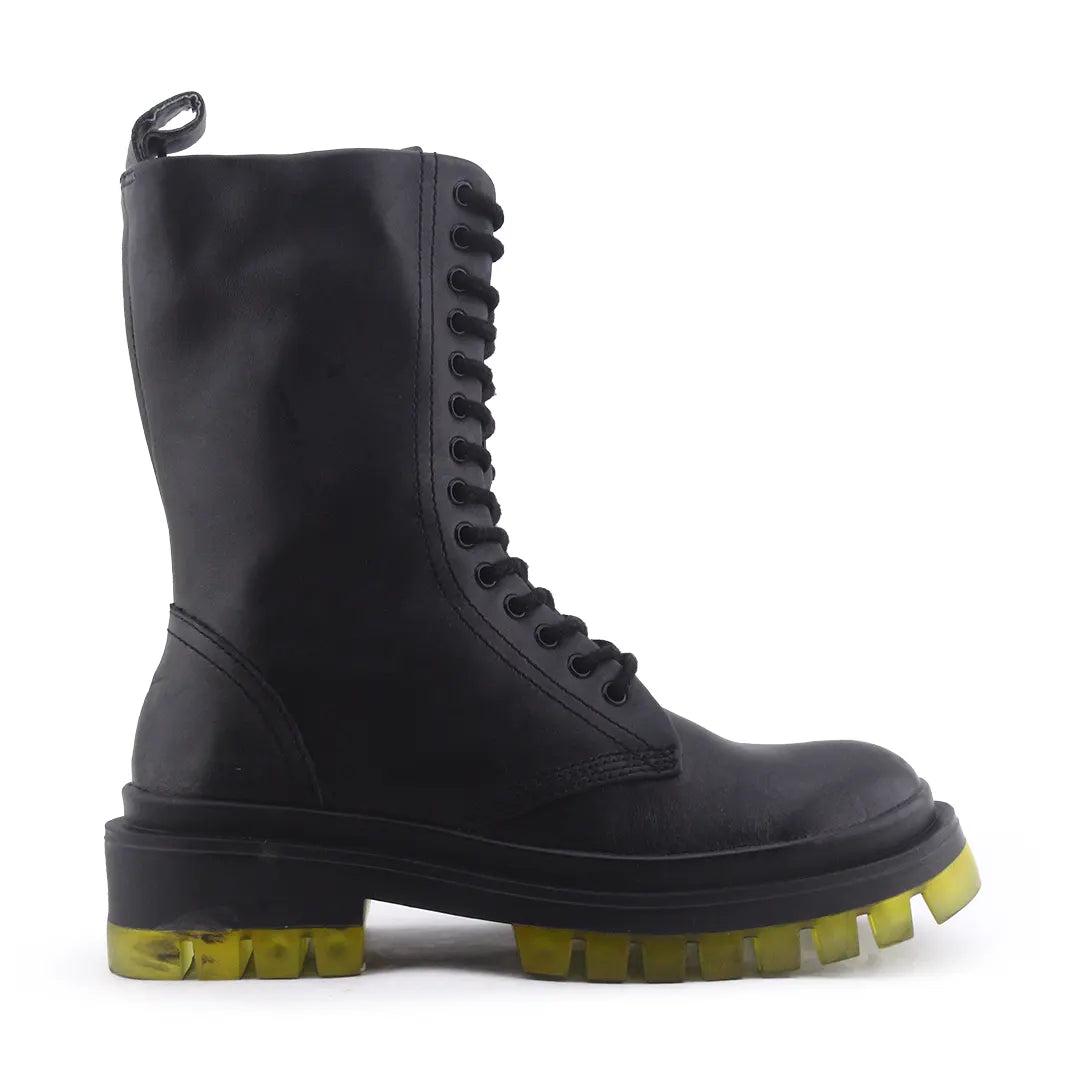 Zara Zipper Lace Up Ankle Boot | 100% Authentic Leather