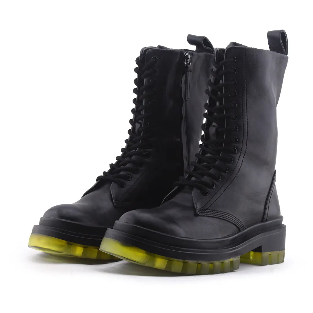 Zara Zipper Lace Up Ankle Boot | 100% Authentic Leather