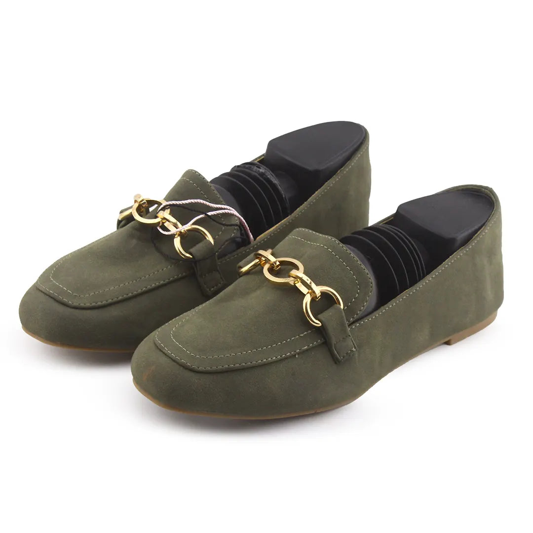 Rubi Suede Penny Strap Loafers