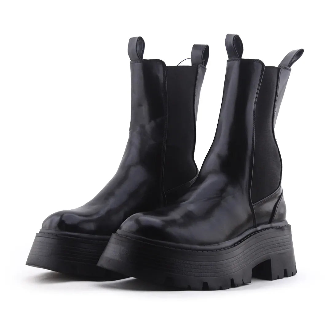 Pull & Bear Stretchable Ankle Boot | 100% Authentic Leather