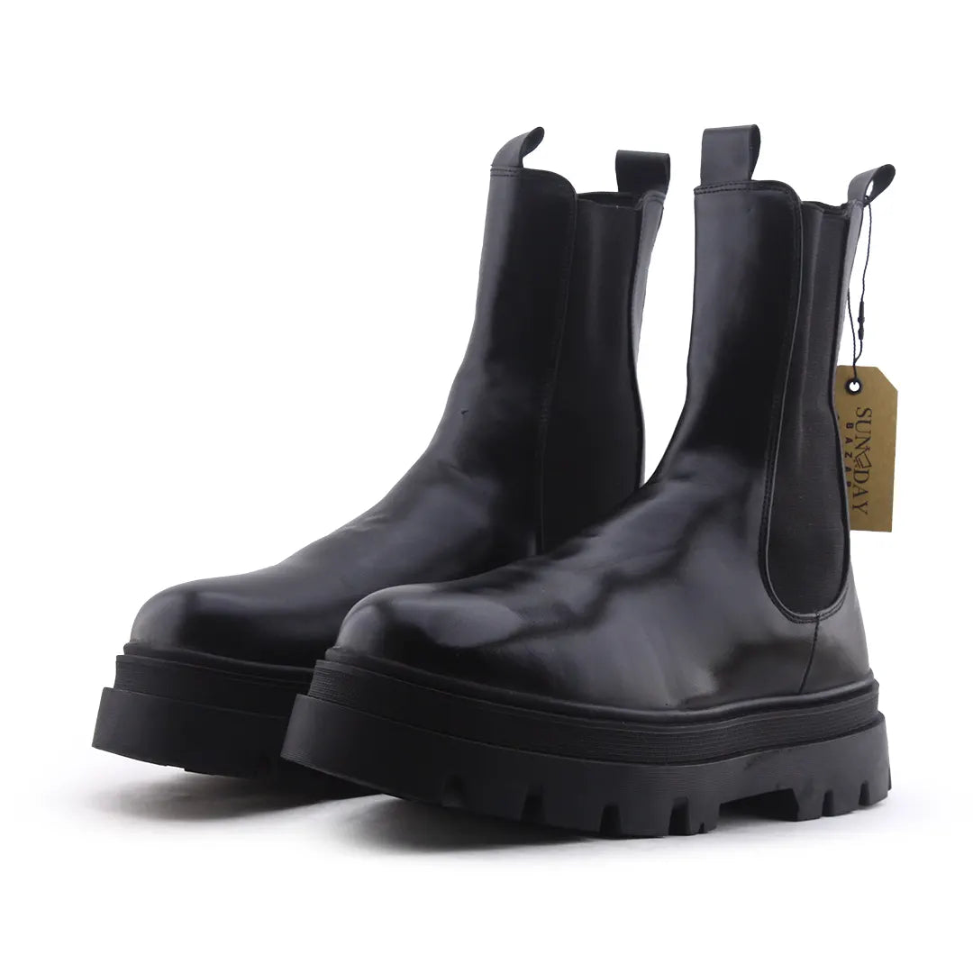 Bershka Stretchable Ankle Boot | 100% Authentic Leather