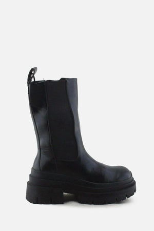Zara Stretchable Combat Ankle Boots |100% Authentic Leather - sundaybazar