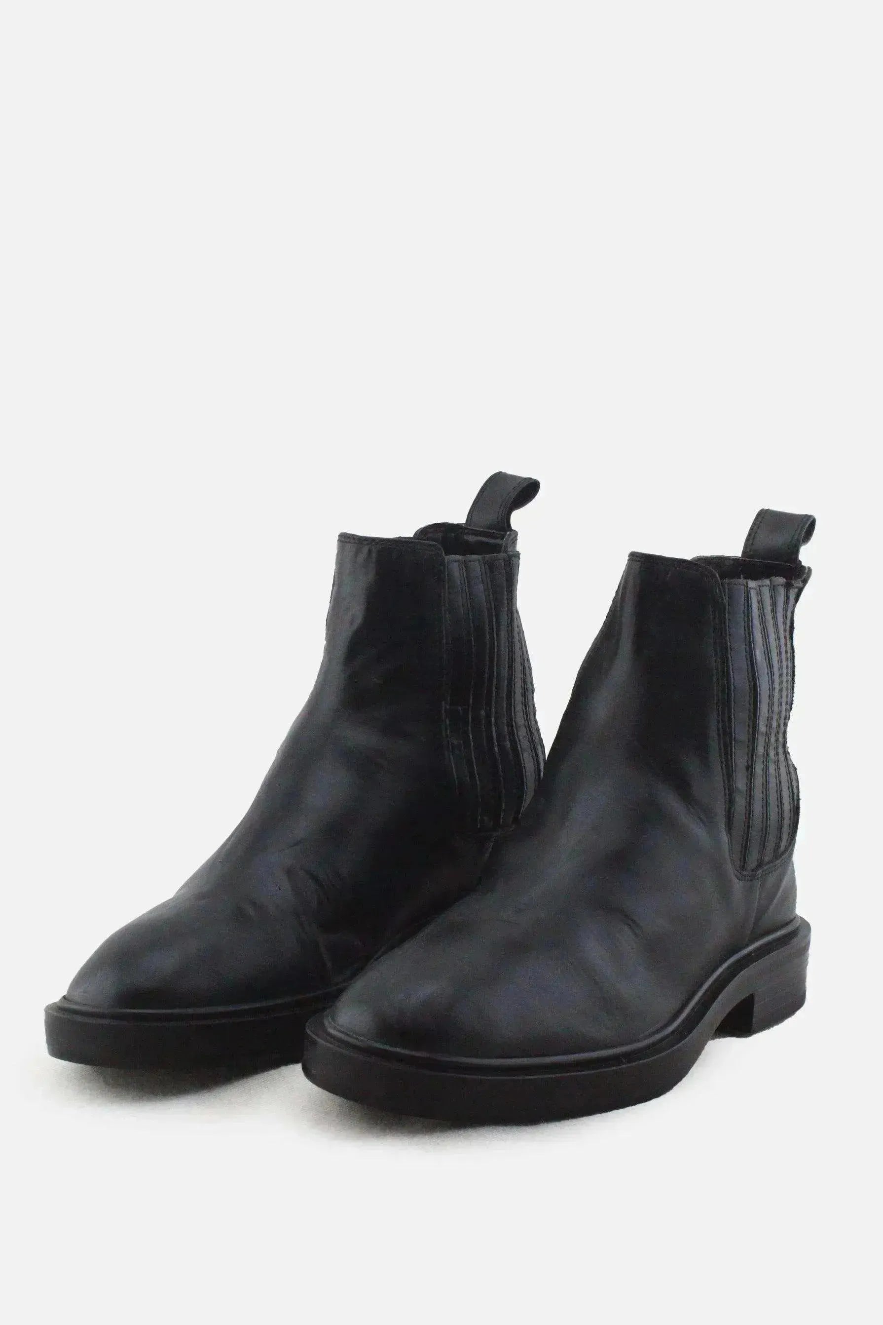 Zara Stretchable Chelsea Ankle Boots |100% Authentic Leather - sundaybazar