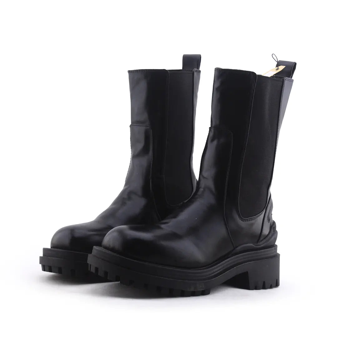 Bershka Stretchable Ankle Boot | 100% Authentic Leather