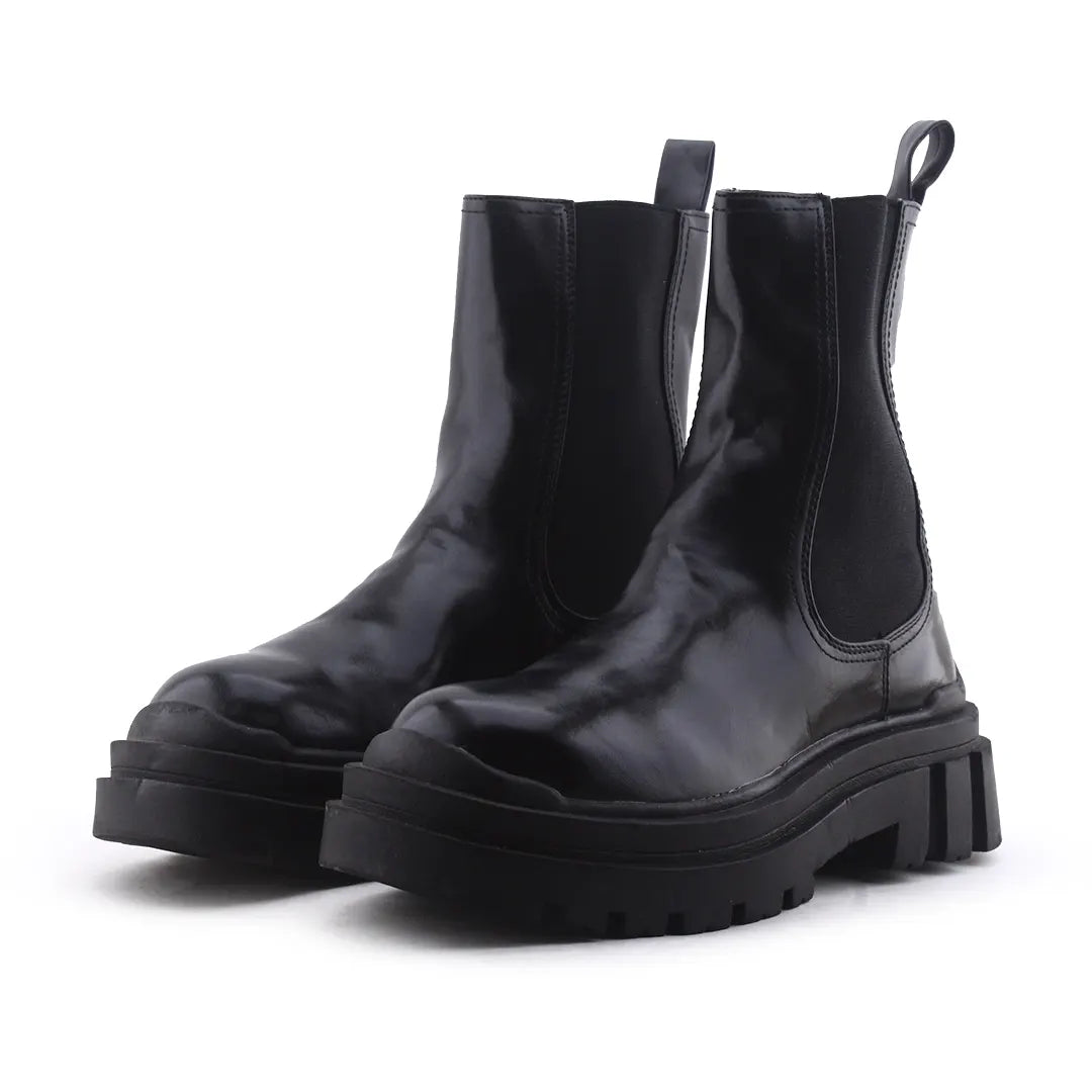 Bershka Stretchable Ankle Boot | 100% Authentic Leather