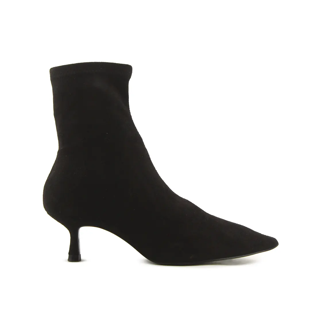 Zara Zipper Suede Ankle Boot