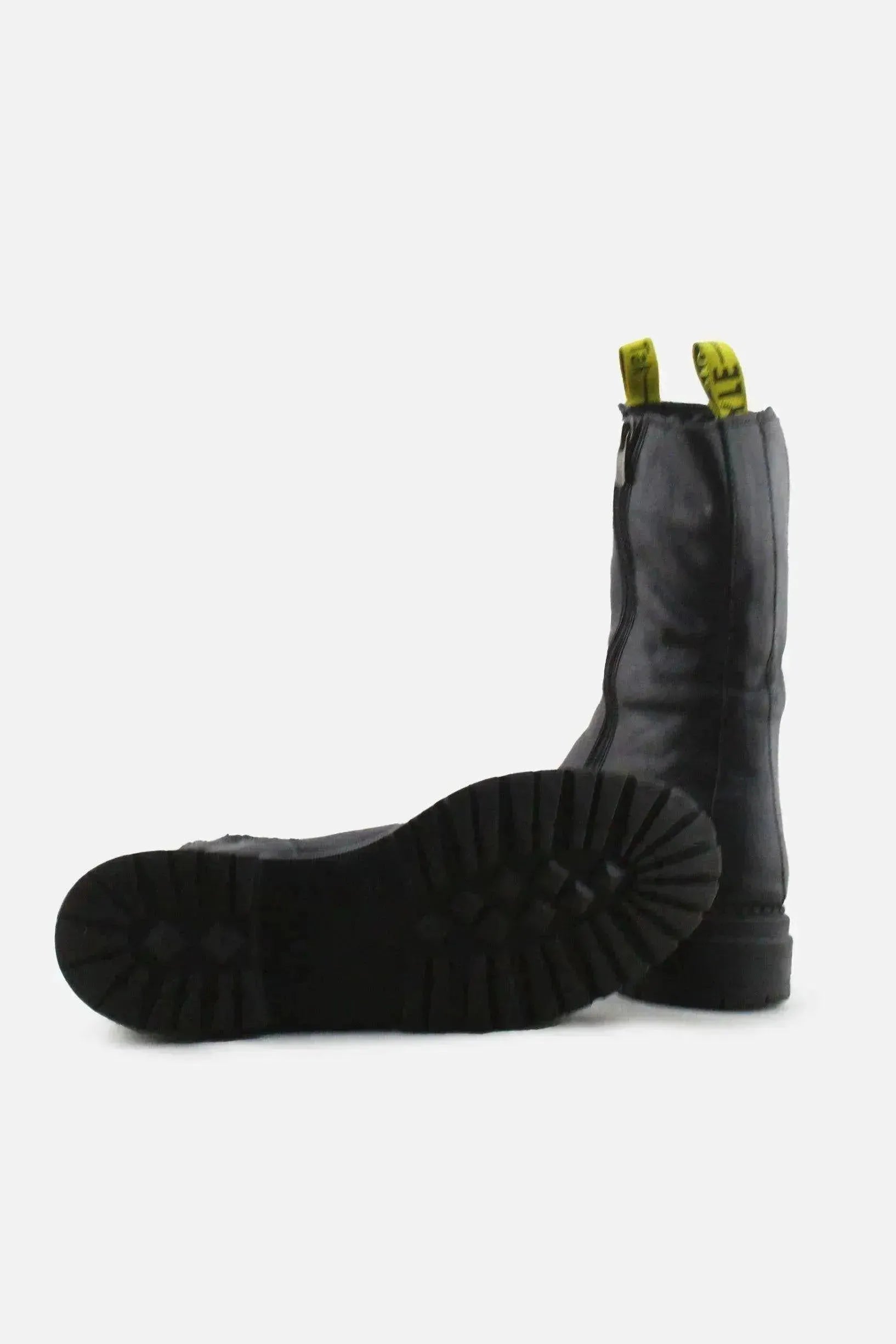 Tak Style Zipper Stretchable Block Ankle Boots | 100% Authentic Leather - sundaybazar