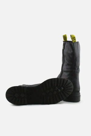 Tak Style Zipper Stretchable Block Ankle Boots | 100% Authentic Leather - sundaybazar