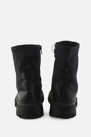 Zara Zipper Combat Ankle Boots |100% Authentic Leather - sundaybazar