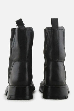 Zara Stretchable Combat Ankle Boots | 100% Authentic Leather - sundaybazar