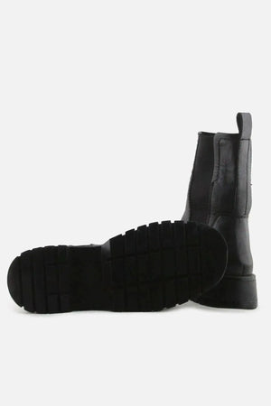 Zara Stretchable Combat Ankle Boots | 100% Authentic Leather - sundaybazar