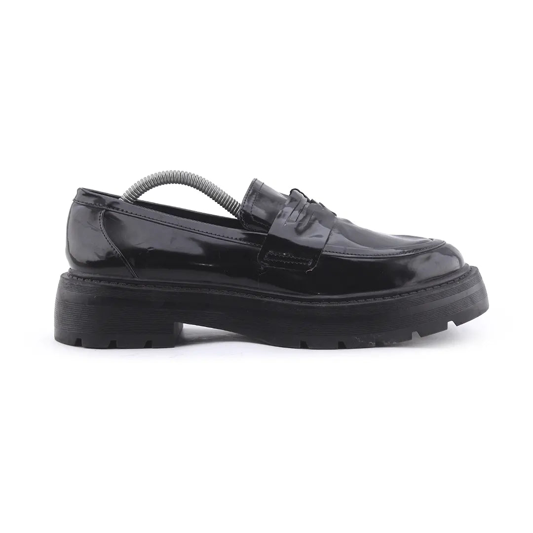 Bershka Patent Penny Strap Loafers