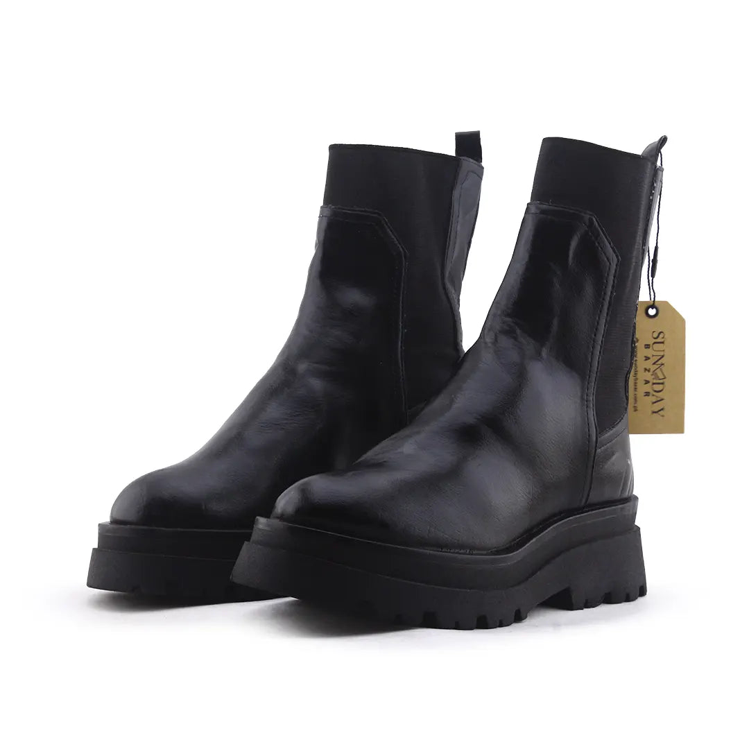 Stradivarius Stretchable Ankle Boot | 100% Authentic Leather