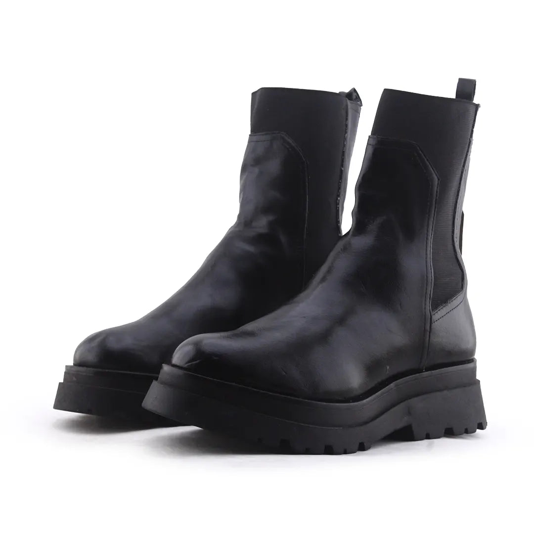 Stradivarius Stretchable Ankle Boot | 100% Authentic Leather