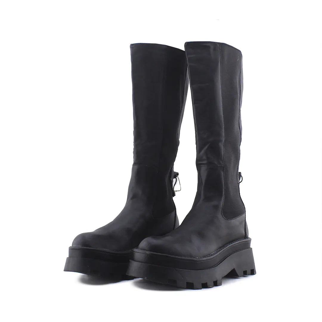 Pull & Bear Stretchable Knee High Boot | 100% Authentic Leather