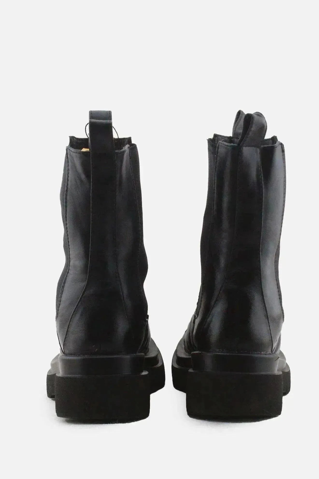 European Brand Stretchable Combat Boots | 100% Authentic Leather - sundaybazar