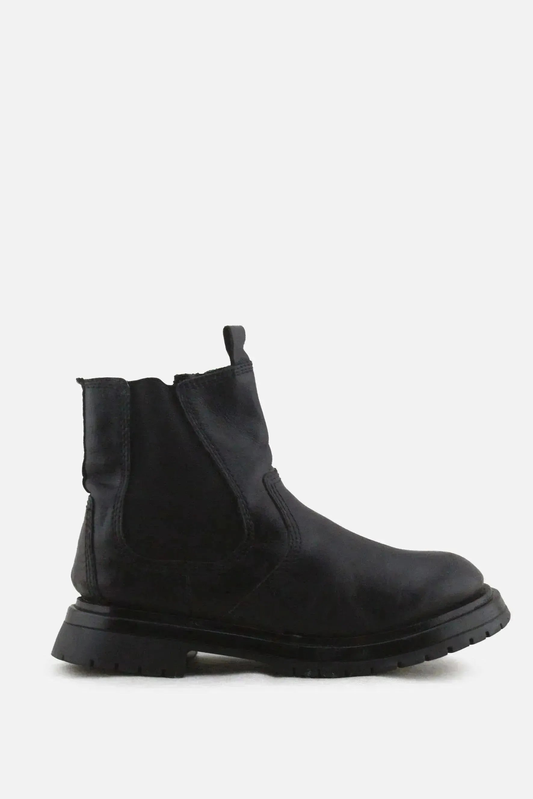 Zara Zipper Stretchable Chelsea Ankle Boots | 100% Authentic Leather - sundaybazar