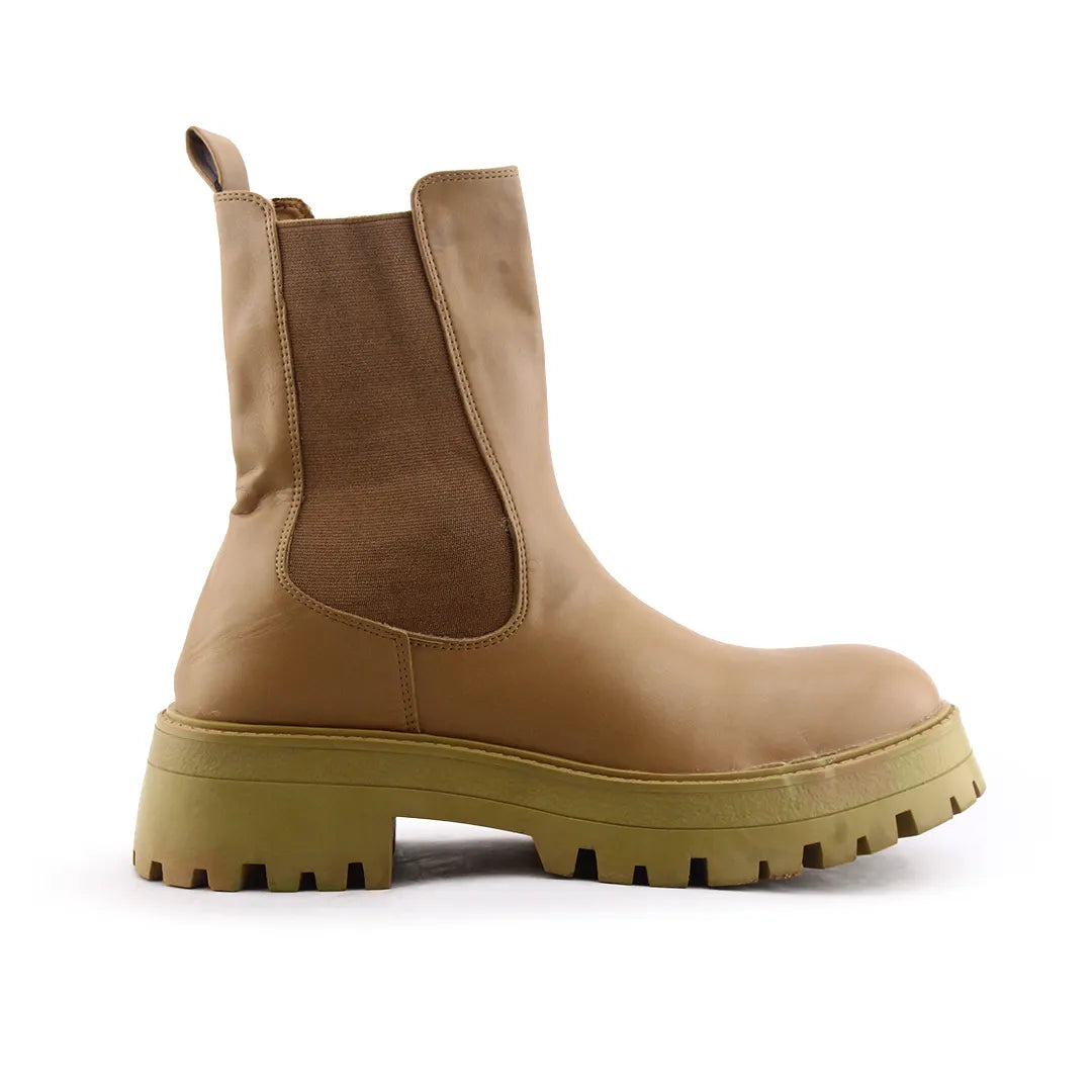 Pull & Bear Stretchable Ankle Boot | 100% Authentic Leather