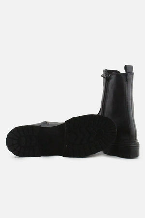 Zara Zipper Stretchable Chelsea Ankle Boots | 100% Authentic Leather - sundaybazar