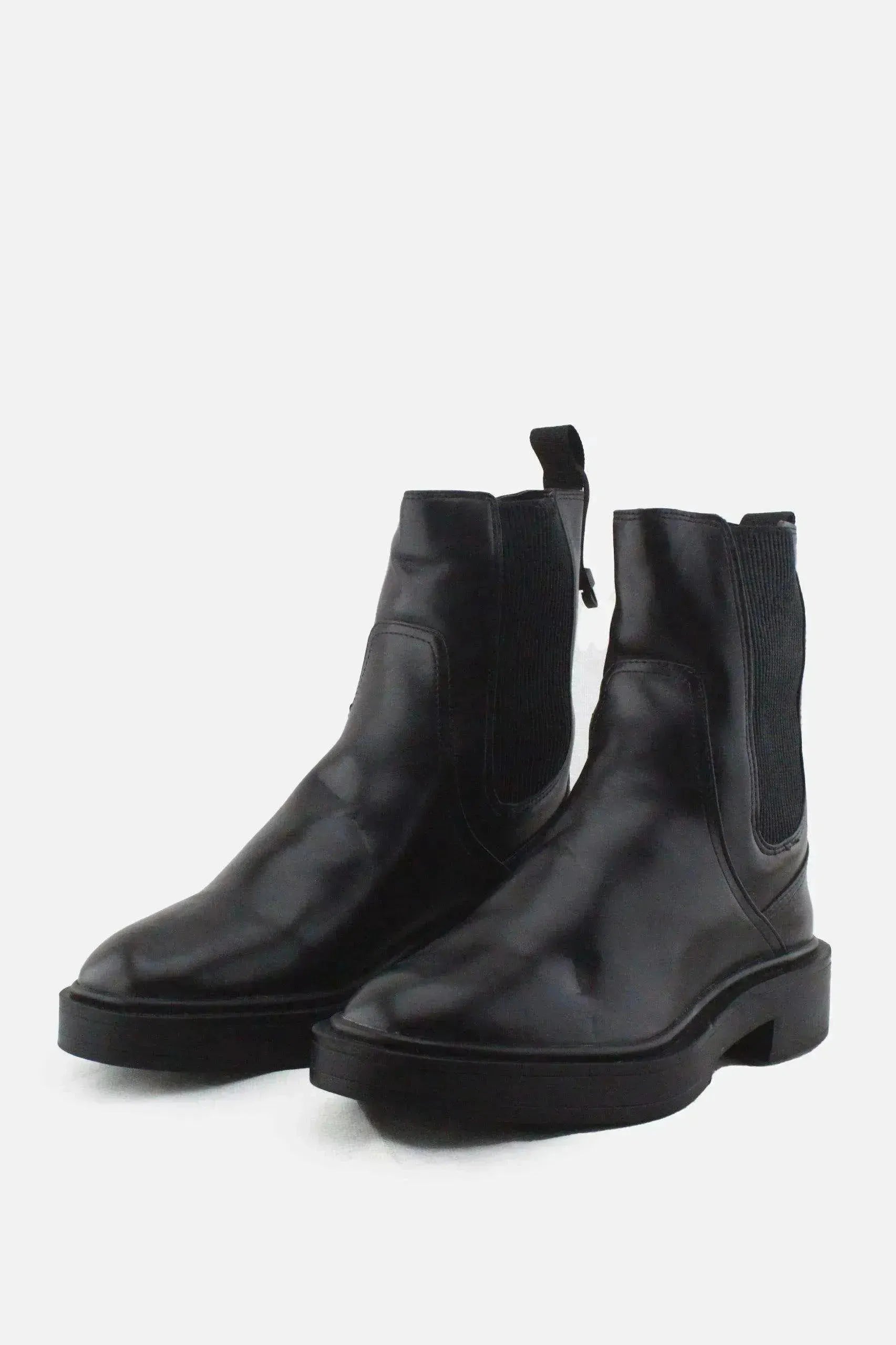 Zara Stretchable Chelsea Ankle Boots |100% Authentic Leather - sundaybazar