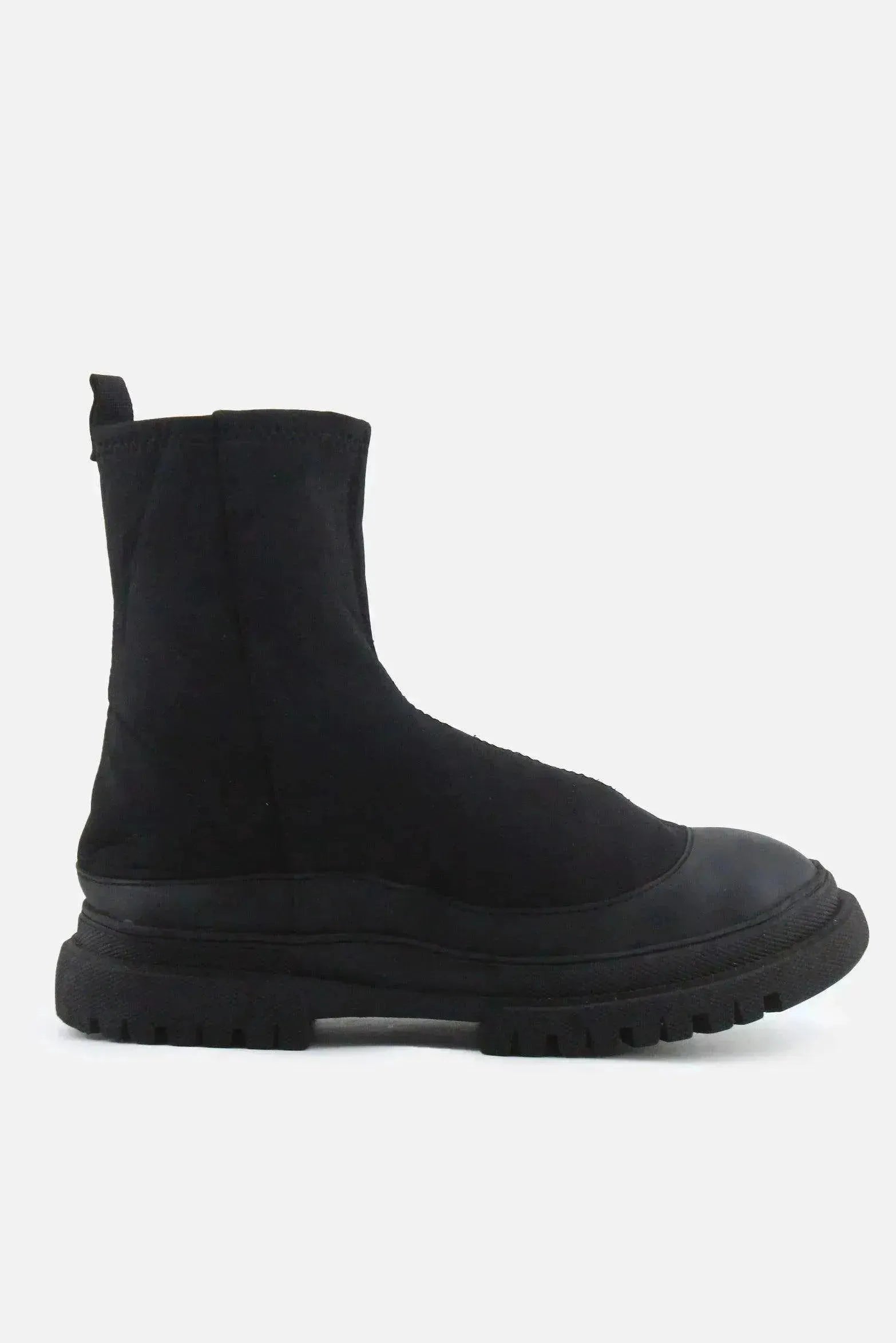 Zara Zipper Chelsea Ankle Boots | Textile - sundaybazar