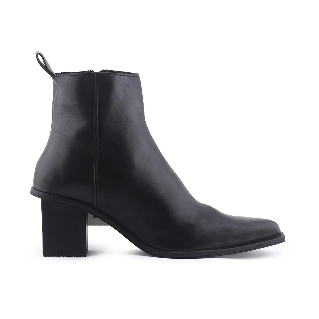 Zara Zipper Ankle Boots | 100% Authentic Leather