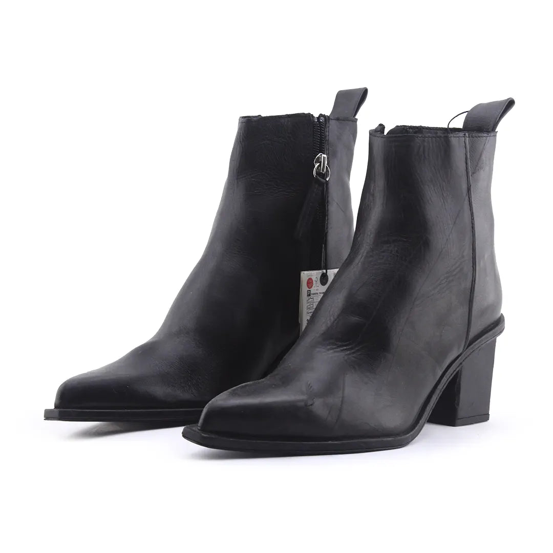 Zara Zipper Ankle Boots | 100% Authentic Leather