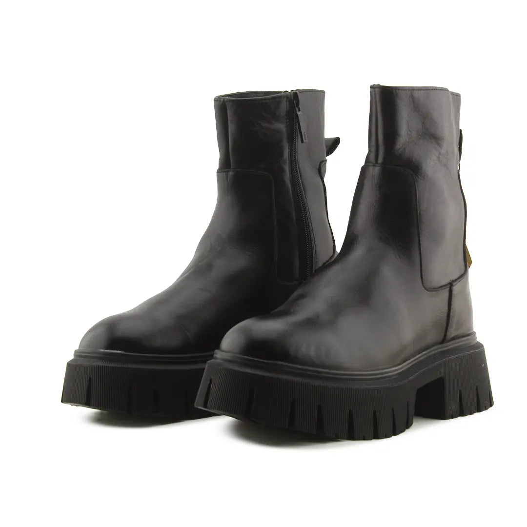 Zara Zipper Ankle Boot | 100% Authentic Leather