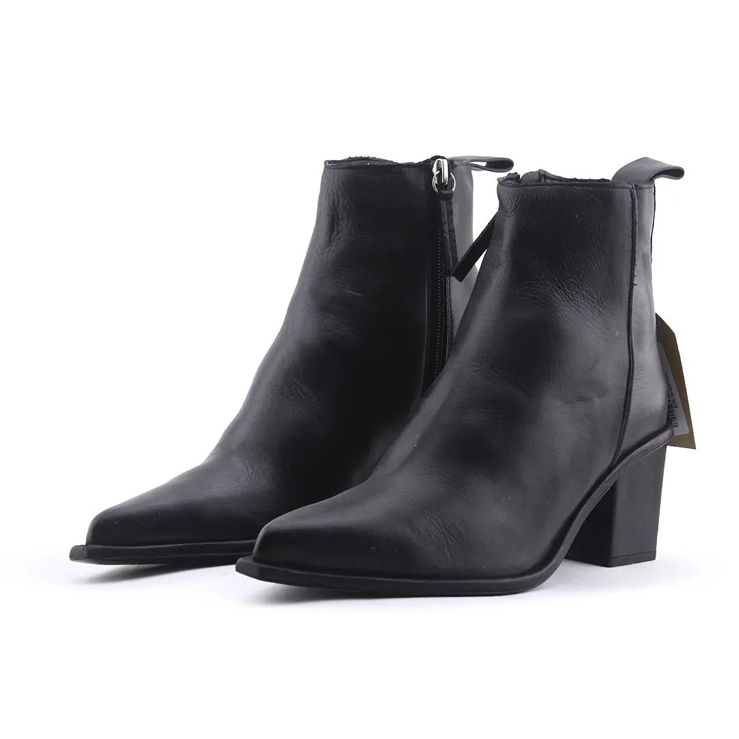 Zara Zipper Ankle Boots | 100% Authentic Leather