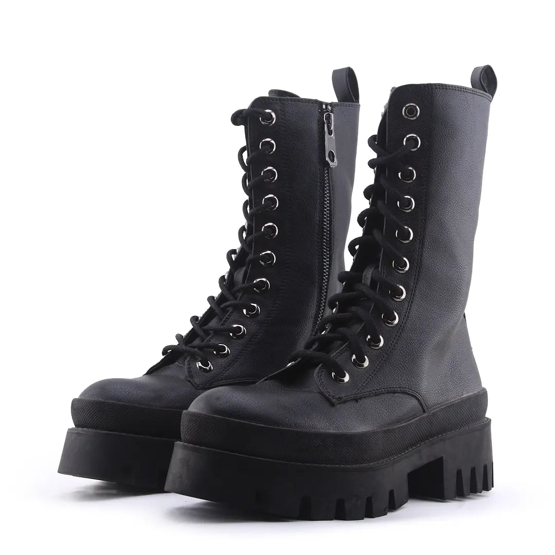 Bershka Zipper Ankle Boot