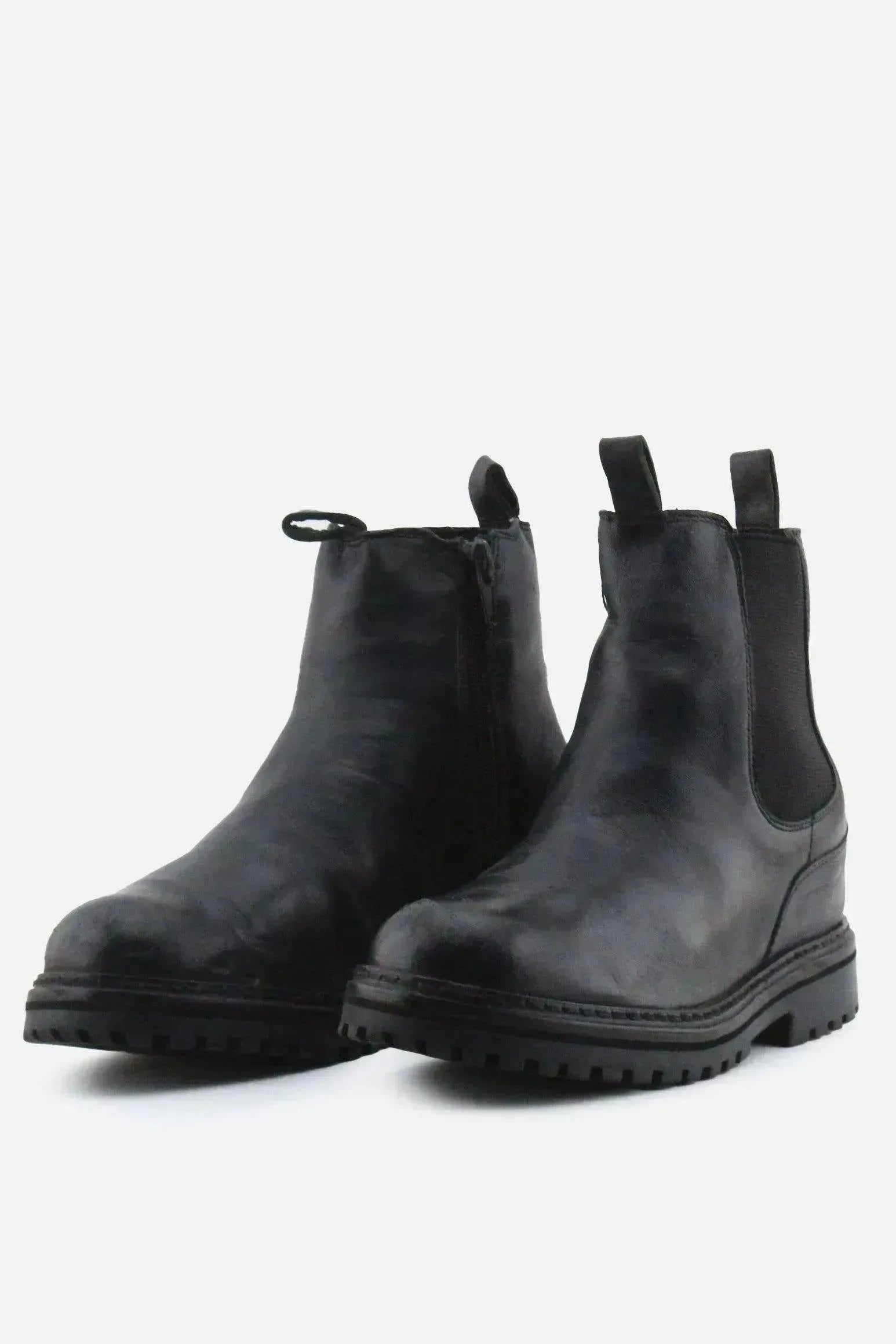 European Brand Zipper Stretchable Chelsea Ankle Boots | 100% Authentic Leather - sundaybazar