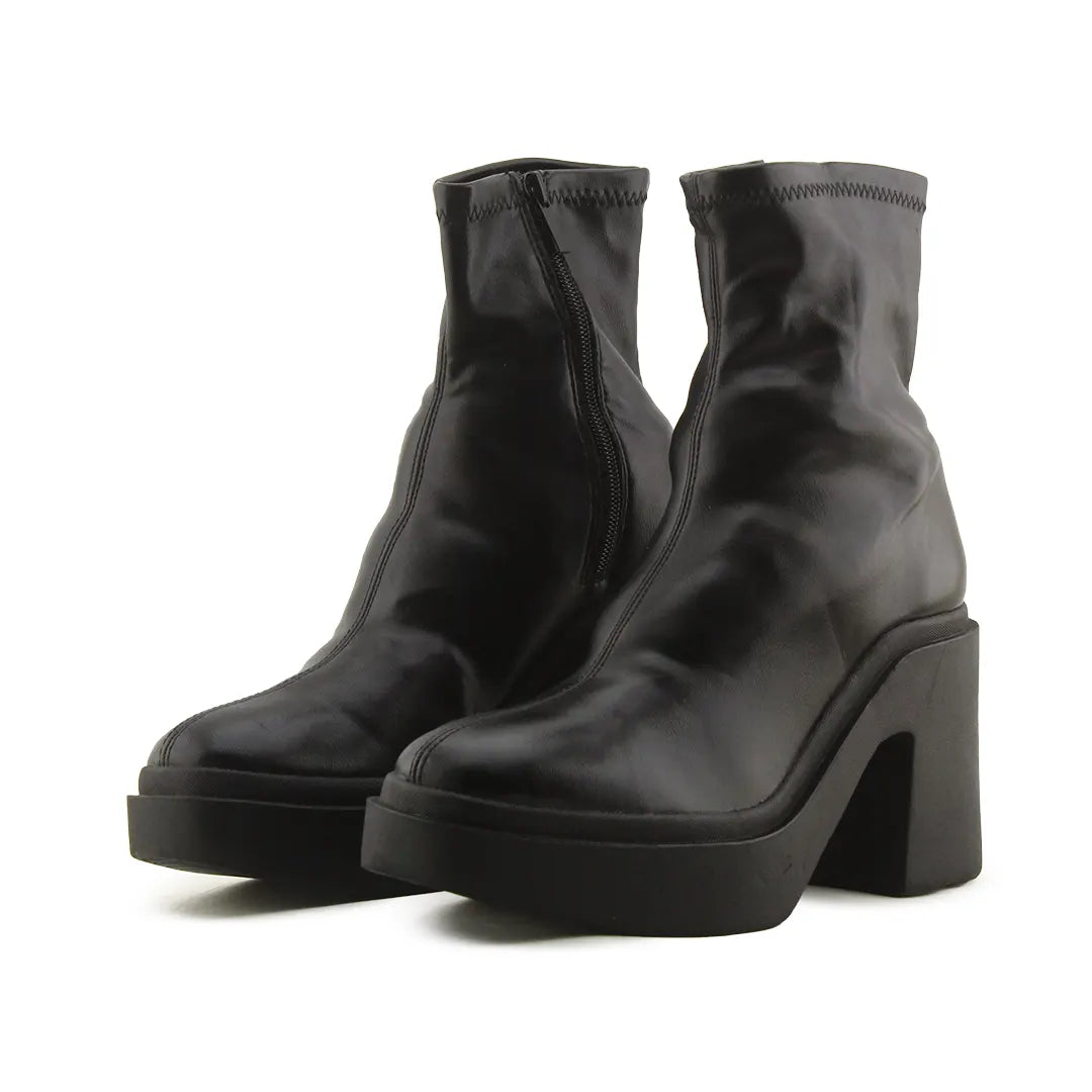 Stradivarius Zipper Ankle Boots | 100% Authentic Leather