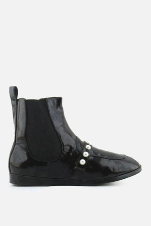Zara Zipper Stretchable Chelsea Ankle Boots | 100% Synthetic Leather - sundaybazar