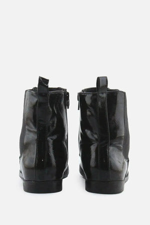 Zara Zipper Stretchable Chelsea Ankle Boots | 100% Synthetic Leather - sundaybazar