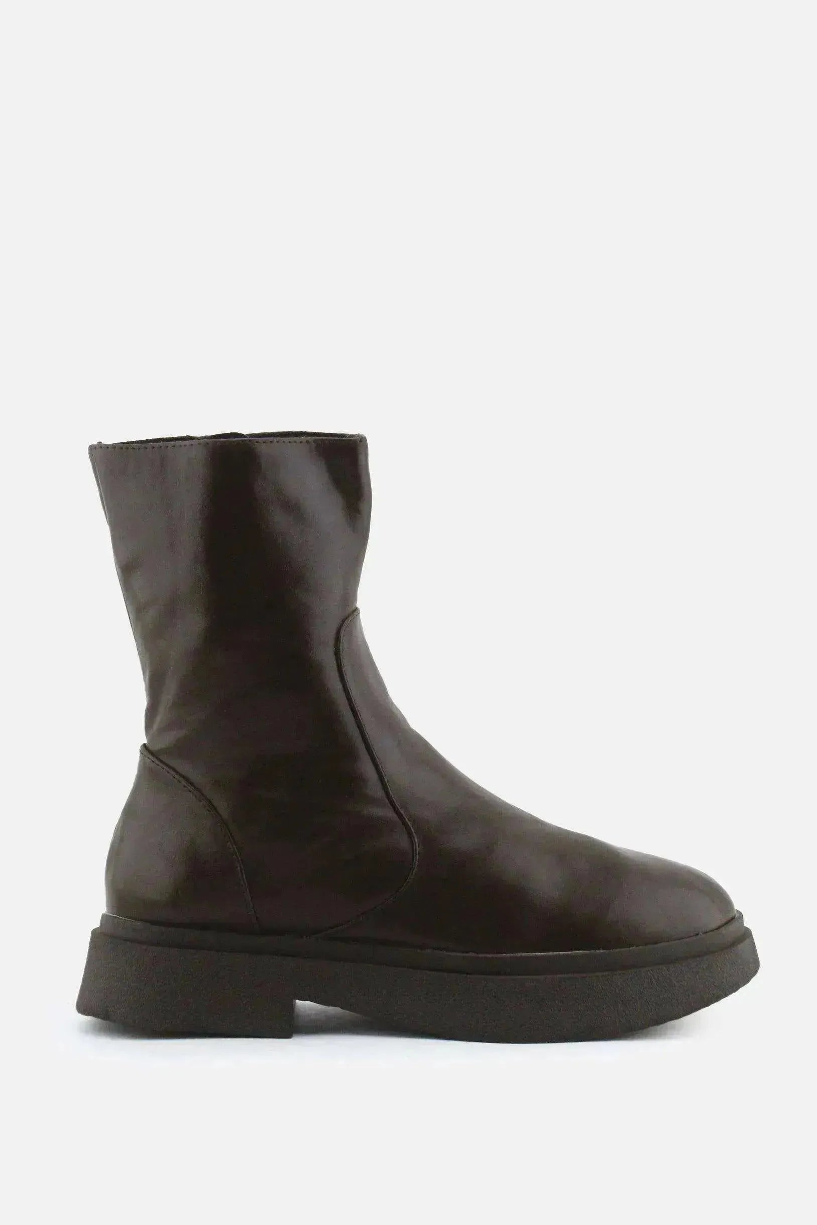 Zara Zipper Combat Ankle Boots | 100% Authentic Leather - sundaybazar